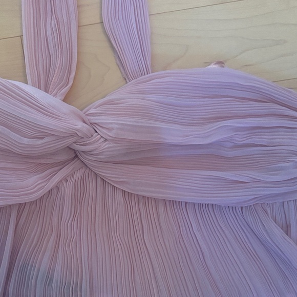 Pleated Pink Halter Top - Picture 2 of 4